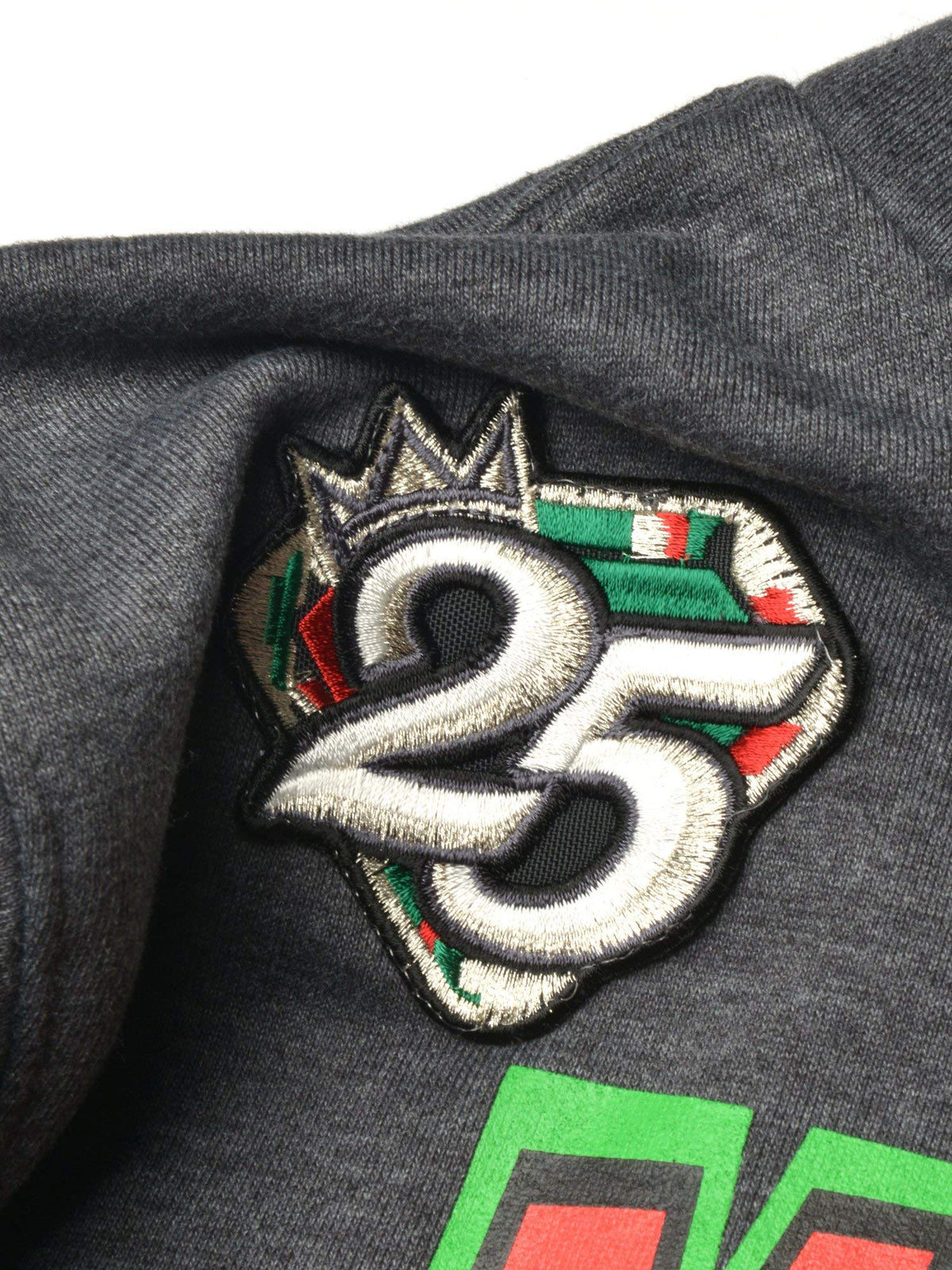 FTP Central State University 92 Frankenstein Stitched Hoodie Charcoal Grey/Red Frankenstein Hoodie detail image