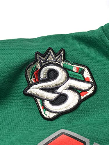 FTP Norfolk State Original 92 Frankenstein Stitched Hoodie Kelly Green/Black Norfolk State University Frankenstein Hoodie detail image