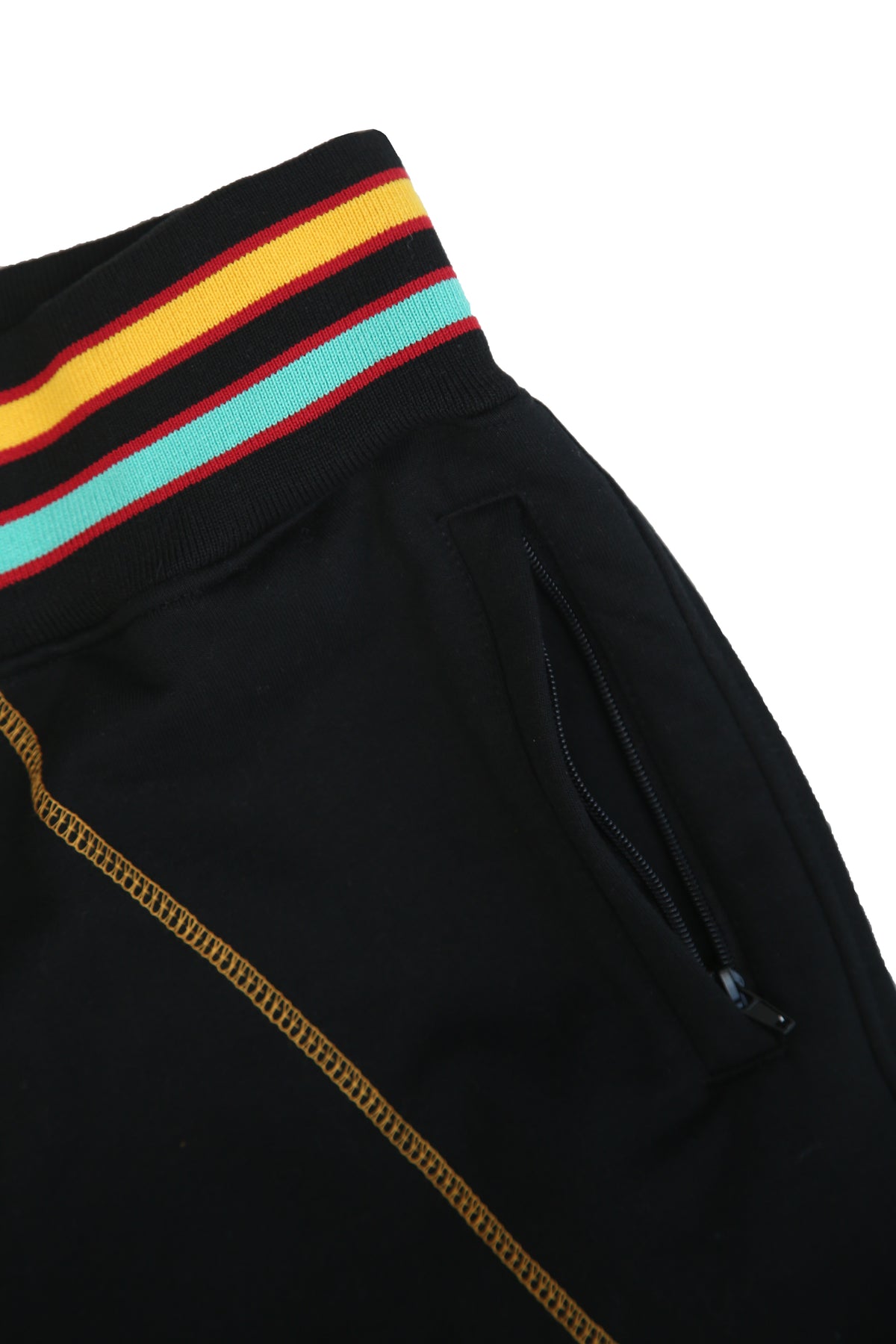 AACA Original 92 Frankenstein Stitched Sweatpants Black/Gold Frankenstein Sweatpants detail image
