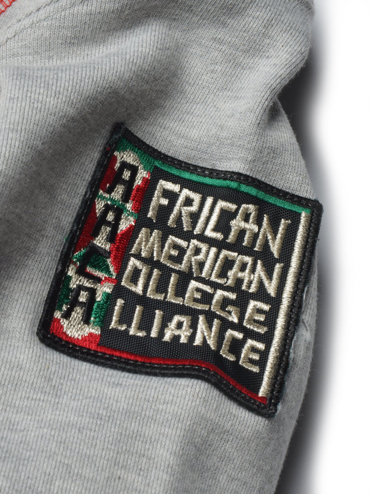 FTP Central State University Original 92 Frankenstein Stitched Hoodie MDH. Grey / Red Frankenstein Hoodie detail image