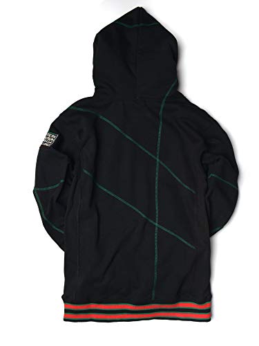 FTP Compton Community College AACA Original 92 Frankenstein Stitched Hoodie Black/Kelly Green Compton College Frankenstein Hoodie detail image