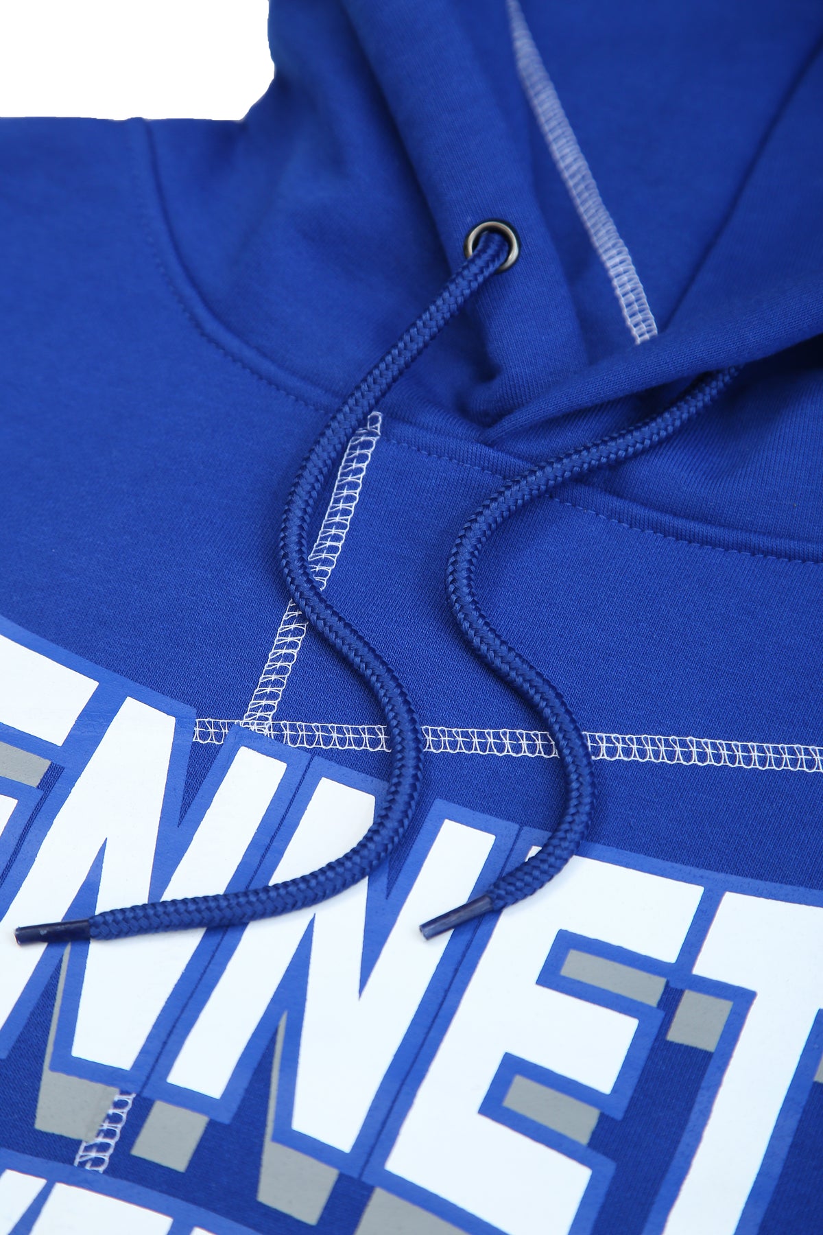 Bennett University 93 Frankenstein Hoodie Royal Blue/White Bennett College Frankenstein Hoodie detail image