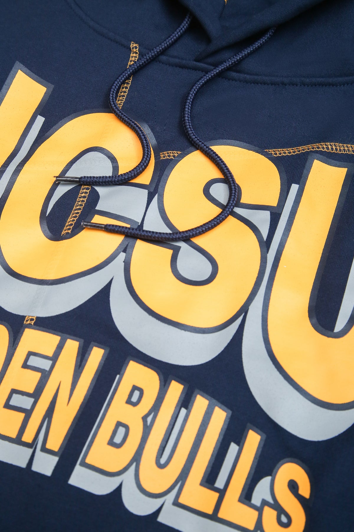 JSCU Golden Bulls 93 Frankenstein Hoodie Navy/Gold Frankenstein Hoodie detail image