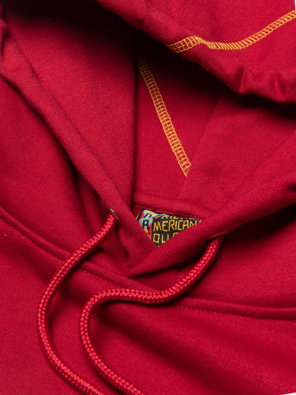 Tuskegee University 93 Frankenstein Hoodie Red/Gold Frankenstein Hoodie detail image
