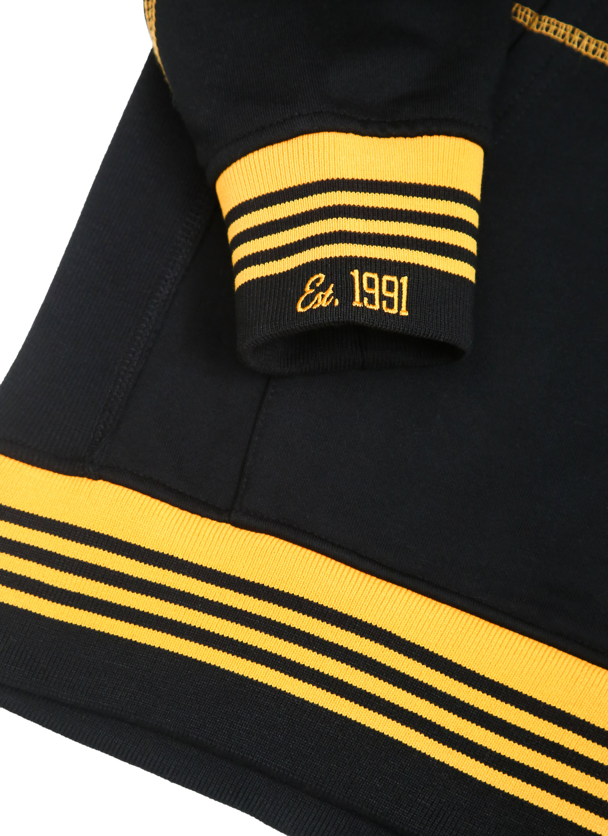 Bowie State University 93 Frankenstein Hoodie Black/Gold Frankenstein Hoodie detail image