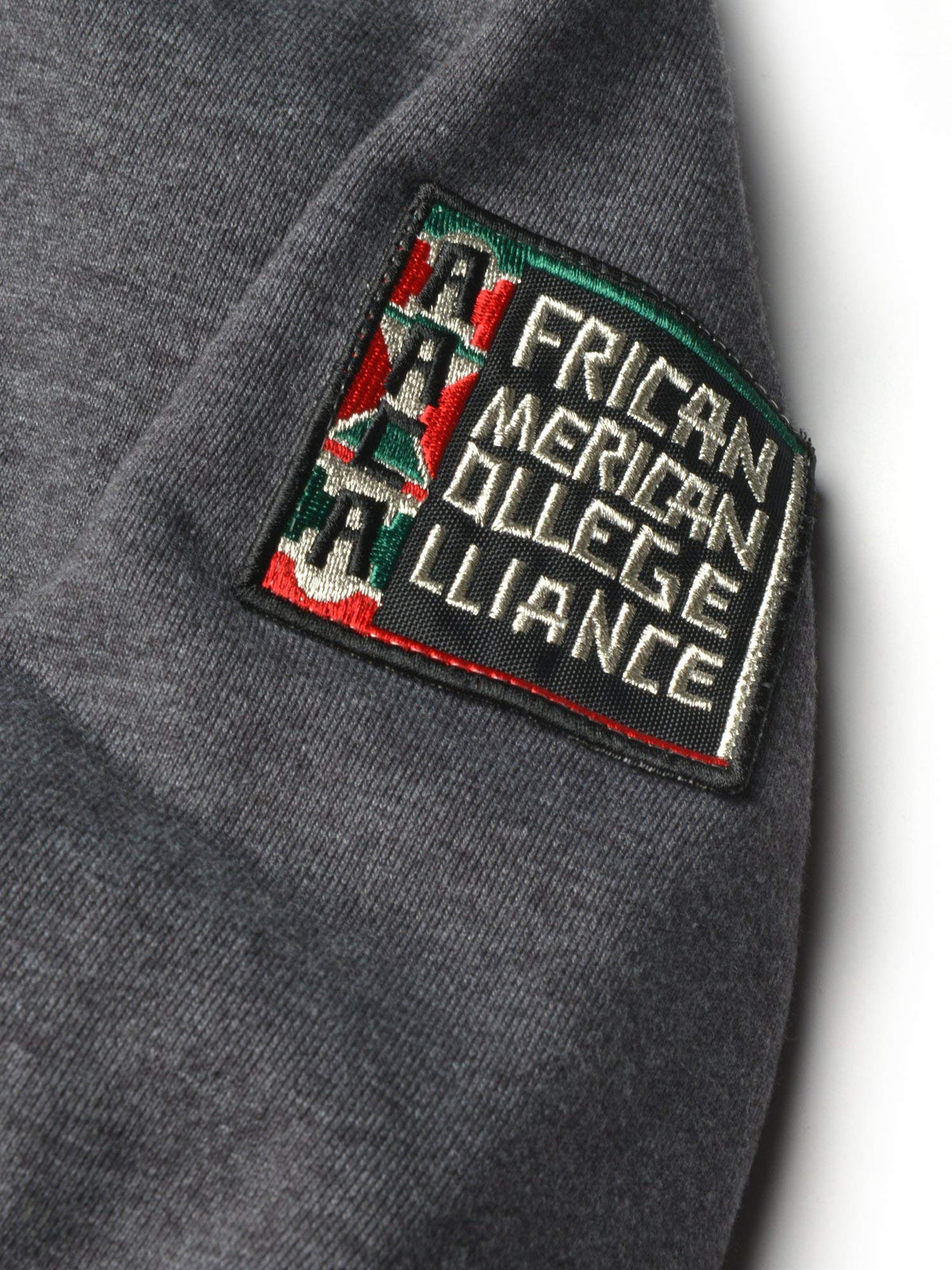 FTP Fayetteville State University Original 92 Frankenstein Stitched Hoodie Charcoal Grey / Red Frankenstein Hoodie detail image