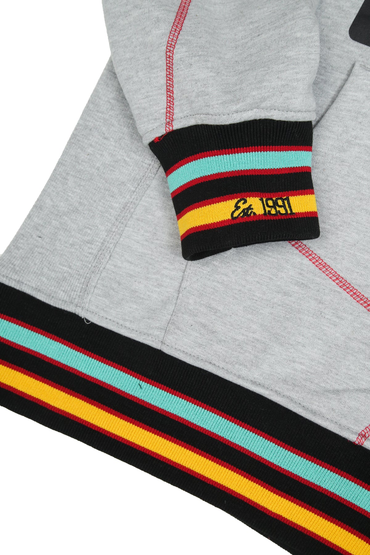 30th Anniversary AACA Frankenstein Stitched Hoodie MDH.Grey / Red Frankenstein Hoodie detail image