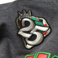 FTP Florida A&M University Original '92 Frankenstein Stitched Hoodie Charcoal Grey Kelly Green Frankenstein Hoodie detail image