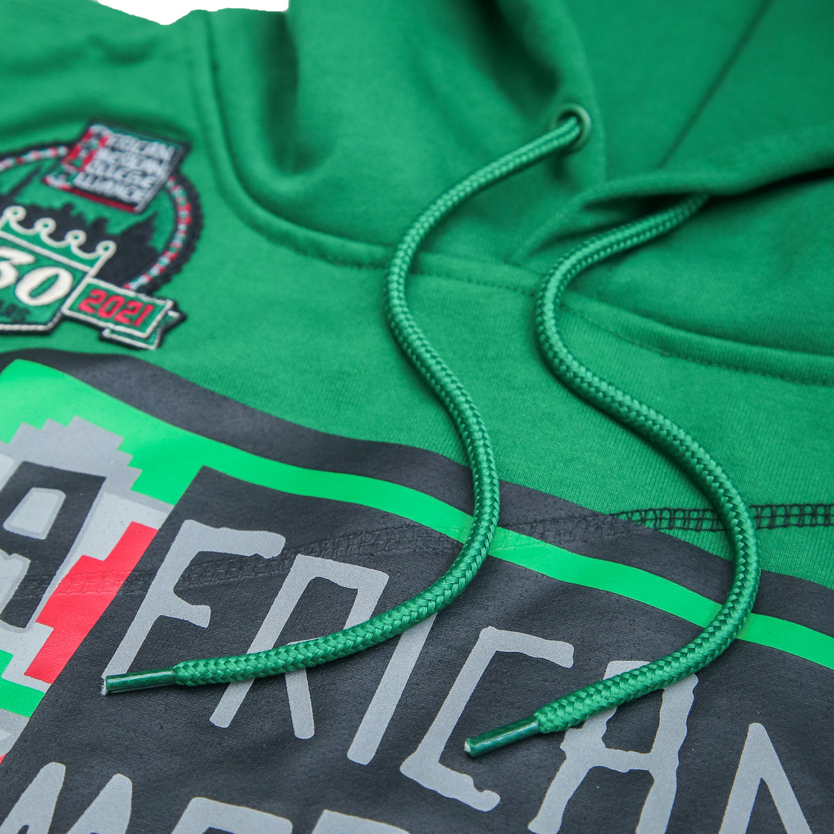30th Anniversary FTP AACA Frankenstein Stitched Hoodie Kelly Green/Black Frankenstein Hoodie detail image