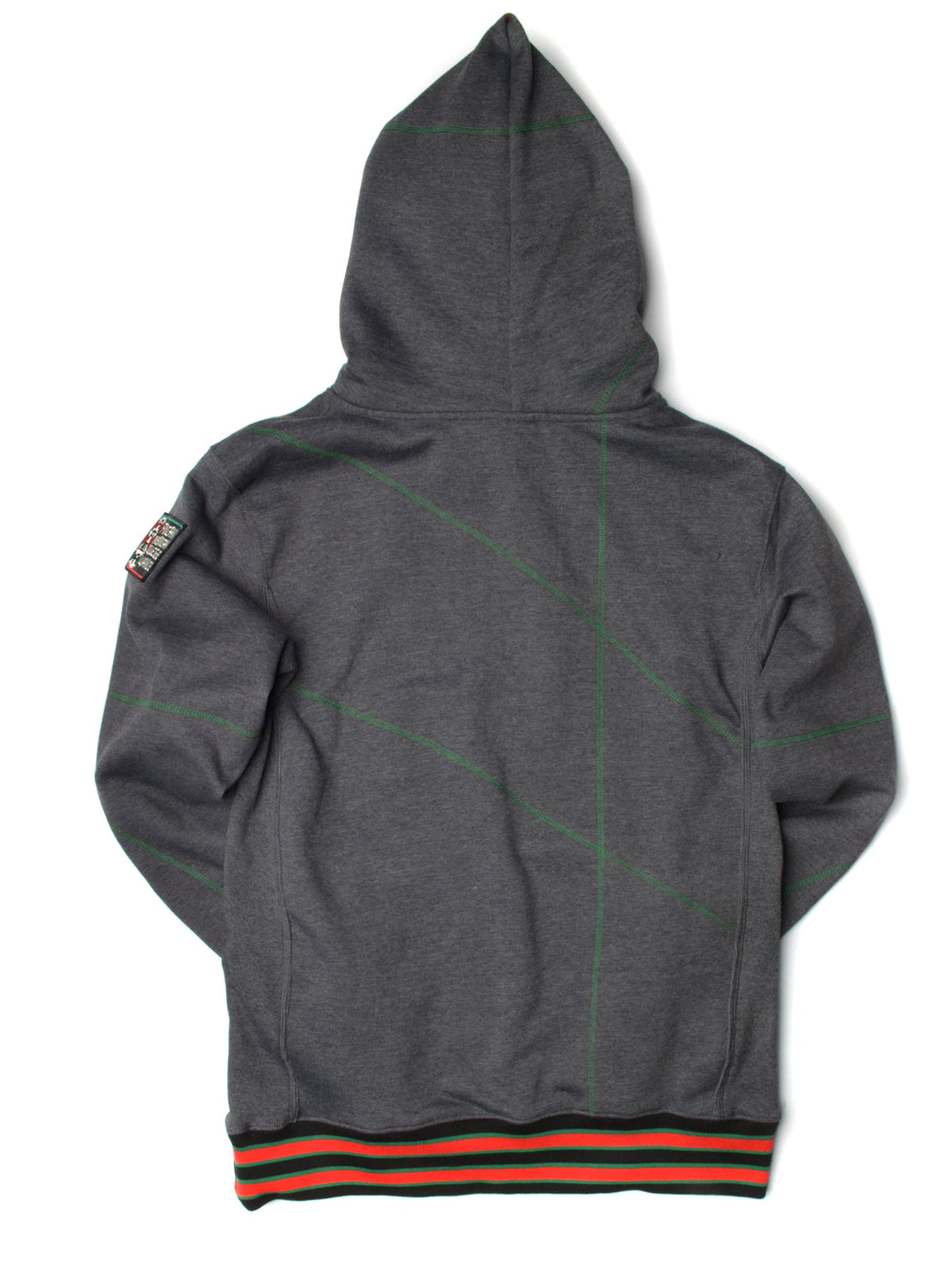 FTP Florida A&M University Original '92 Frankenstein Stitched Hoodie Charcoal Grey Kelly Green Frankenstein Hoodie alternate product image