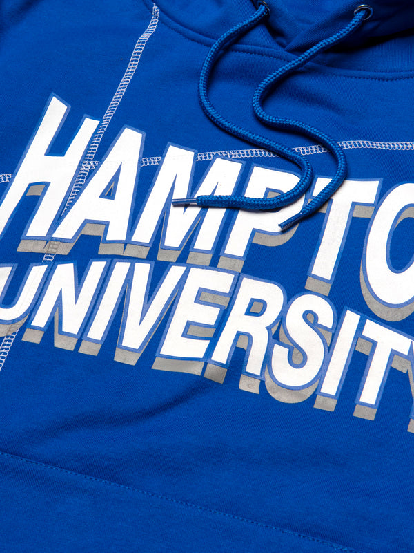 Hampton U. Fresh 93 Frankenstein Hoodie Royal/White Hampton University Frankenstein Hoodie detail image