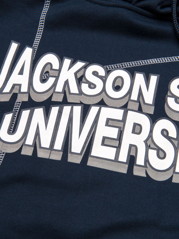 Jackson State 93 Frankenstein Hoodie Navy/White Jackson State University Frankenstein Hoodie detail image