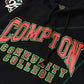 FTP Compton Community College AACA Original 92 Frankenstein Stitched Hoodie Black/Kelly Green Compton College Frankenstein Hoodie detail image