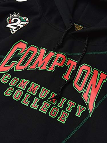 FTP Compton Community College AACA Original 92 Frankenstein Stitched Hoodie Black/Kelly Green Compton College Frankenstein Hoodie detail image