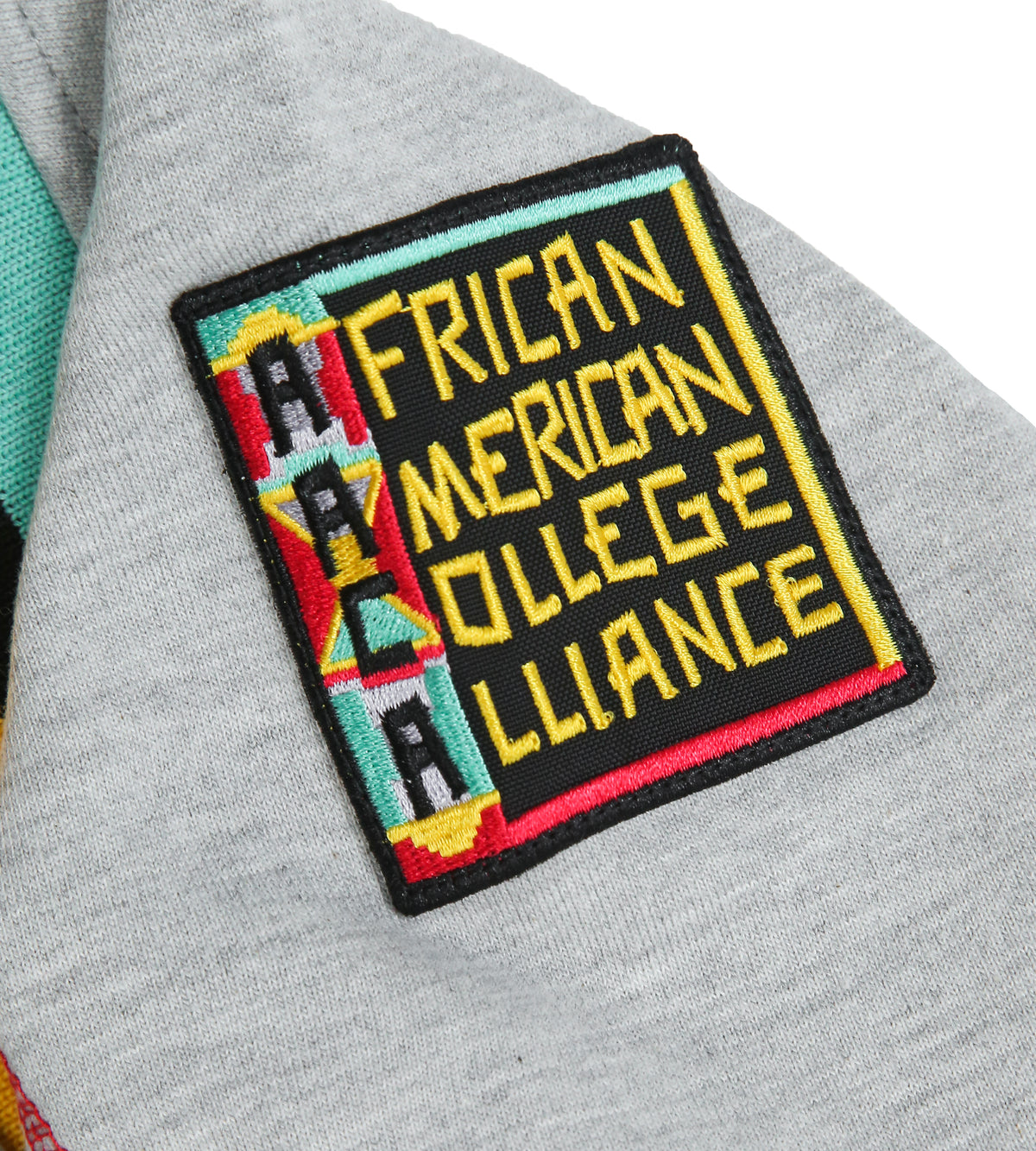 30th Anniversary AACA Frankenstein Stitched Hoodie MDH.Grey / Red Frankenstein Hoodie detail image