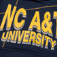 North Carolina A&T University 93 Frankenstein Hoodie Navy/Gold Frankenstein Hoodie detail image