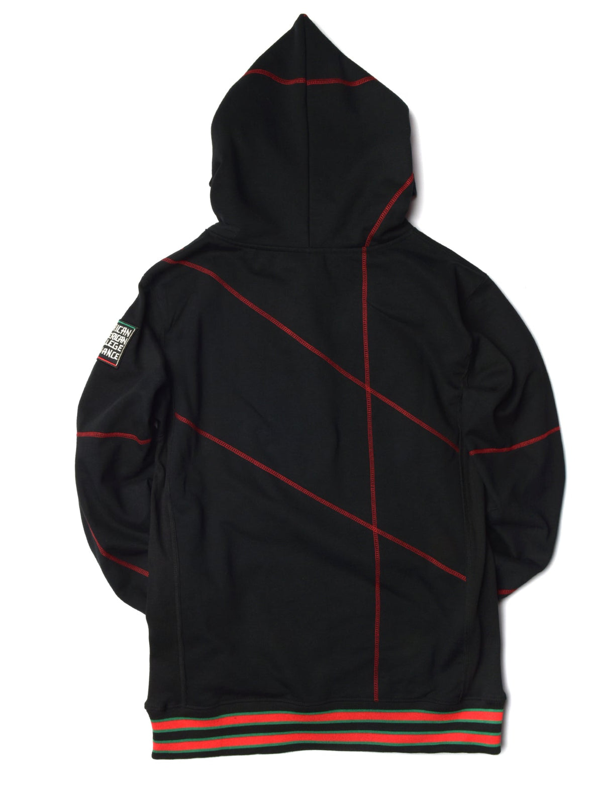 FTP Morgan State University 92 Frankenstein Stitched Hoodie Black / Red Frankenstein Hoodie detail image