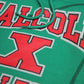 30th Anniversary FTP Malcolm X Frankenstein Stitched Hoodie KellyGreen / Black Malcolm X College Frankenstein Hoodie detail image