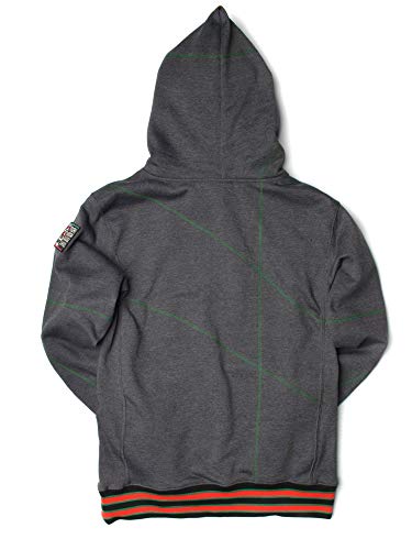 FTP Norfolk State University Classic 91 Hoodie Charcoal Grey / Kelly Green Classic Hoodie detail image