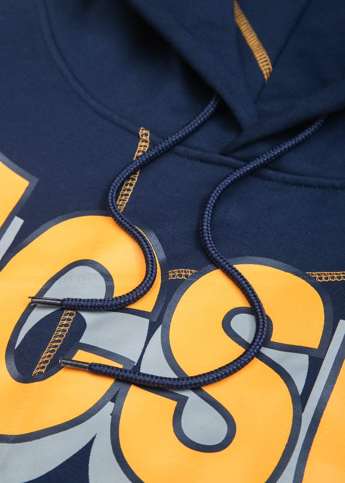 JSCU Golden Bulls 93 Frankenstein Hoodie Navy/Gold Frankenstein Hoodie detail image