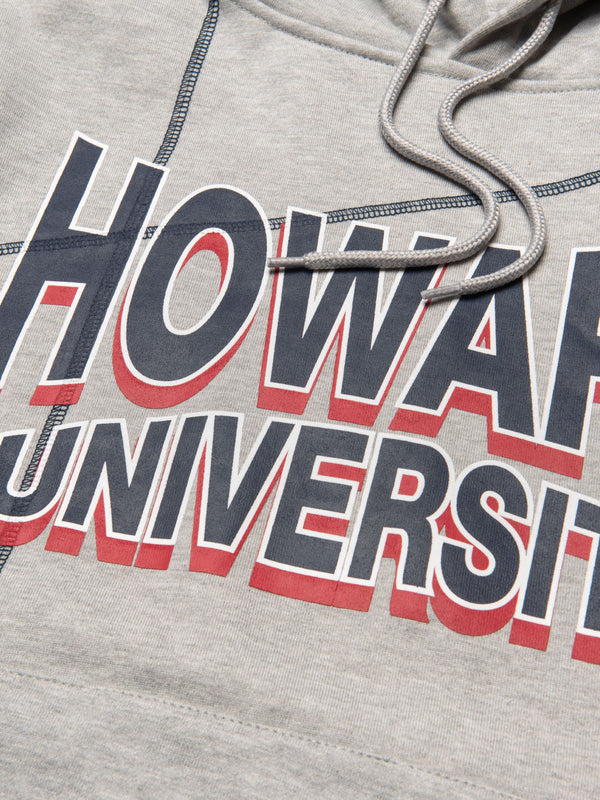 Howard University 93 Frankenstein Hoodie MDH.Grey / Navy Frankenstein Hoodie detail image