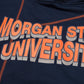 Morgan State 93 Frankenstein Hoodie Navy/Orange Morgan State University Frankenstein Hoodie detail image