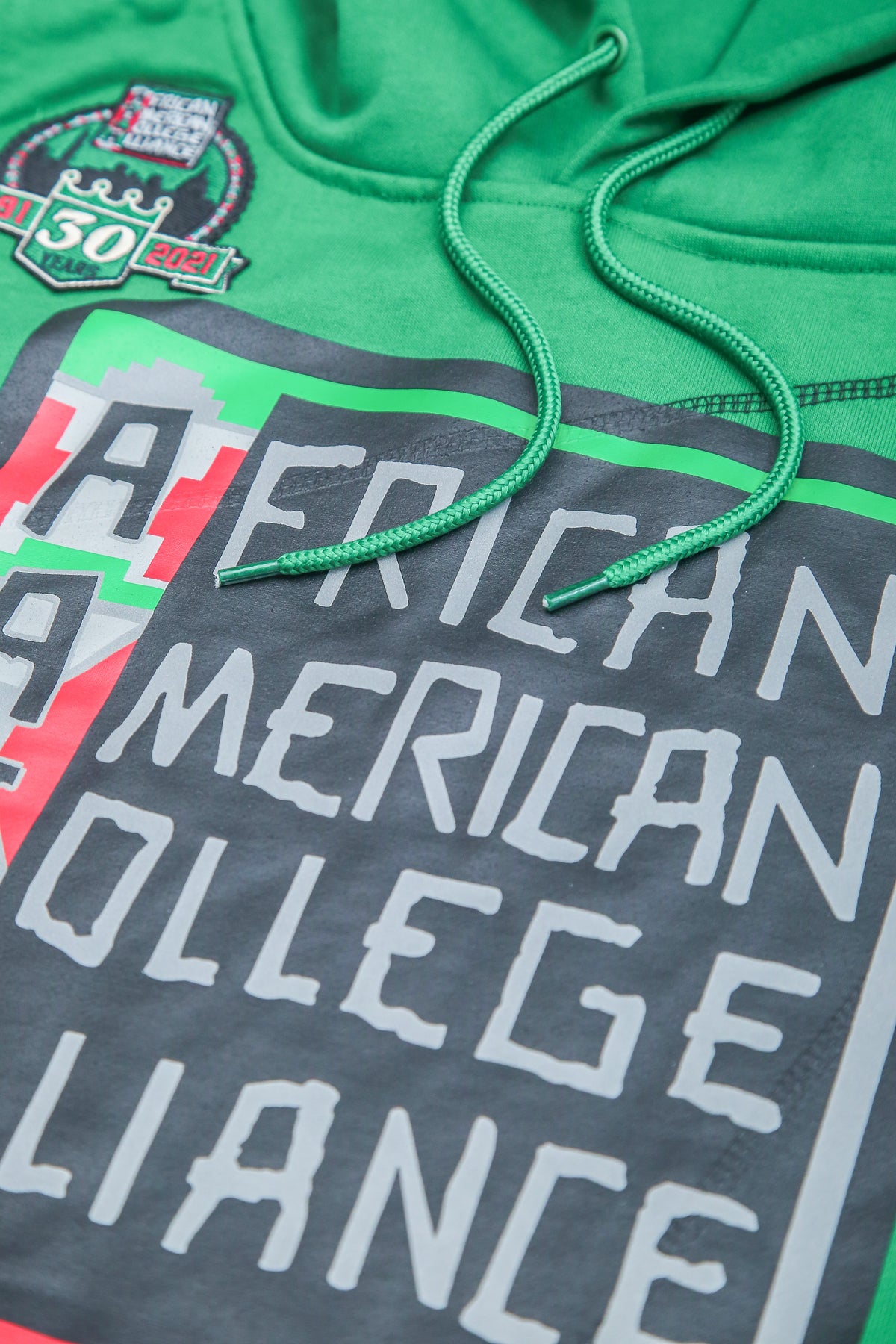 30th Anniversary FTP AACA Frankenstein Stitched Hoodie Kelly Green/Black Frankenstein Hoodie detail image