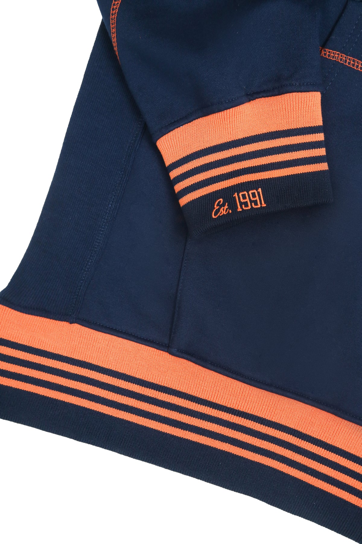 Langston 93 Frankenstein Hoodie Navy/Orange Frankenstein Hoodie detail image
