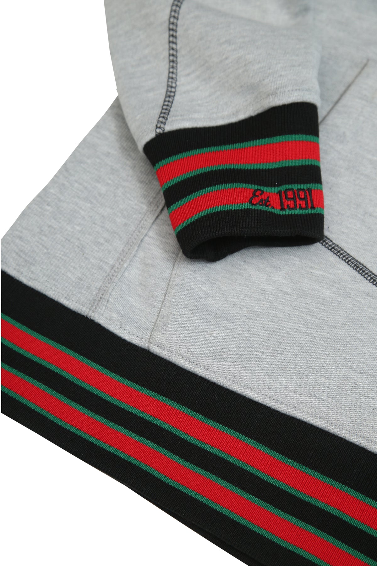 30th Anniversary FTP Compton Community College Frankenstein Stitched Hoodie MDH.Grey / Black Compton College Frankenstein Hoodie detail image