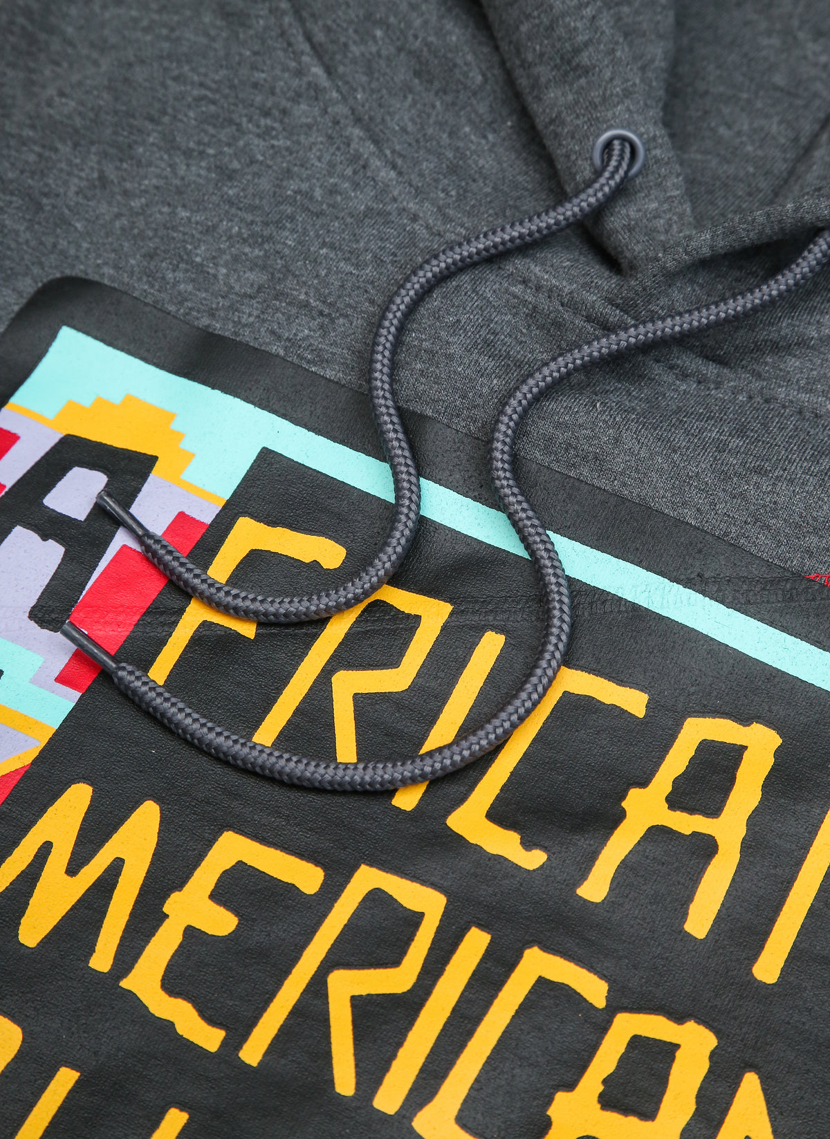 30th Anniversary AACA Frankenstein Stitched Hoodie Charcoal/Red Frankenstein Hoodie detail image