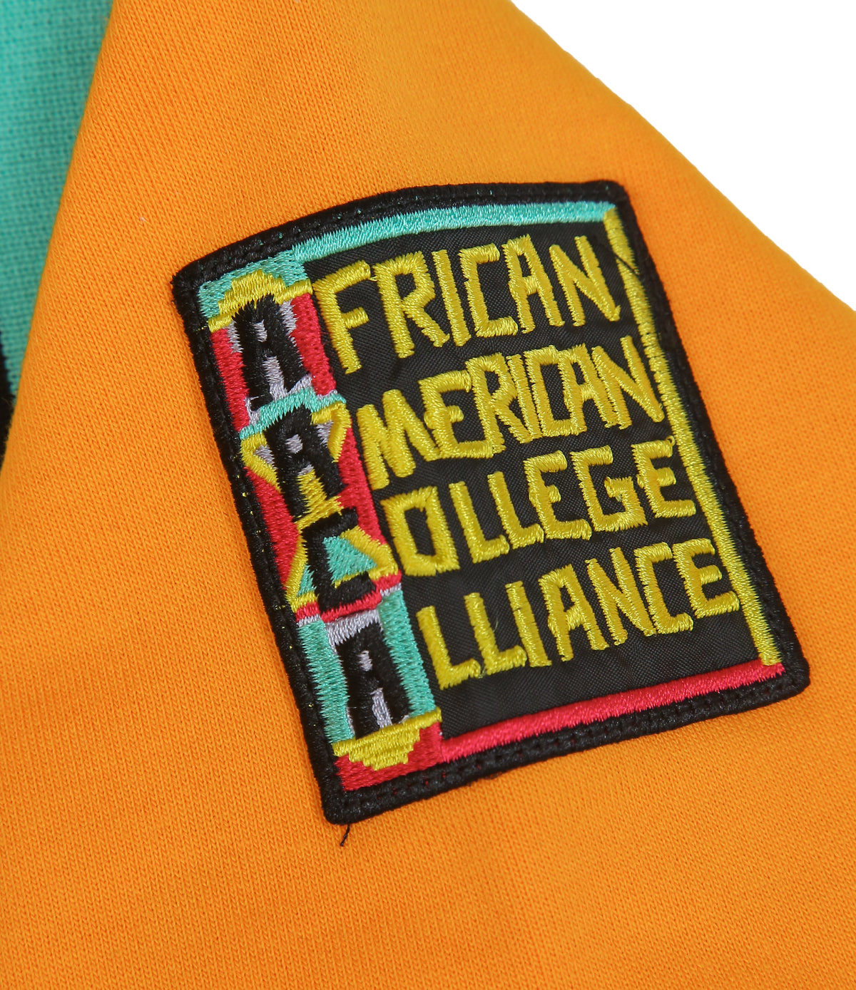 30th Anniversary AACA Frankenstein Stitched Hoodie Gold/Black Frankenstein Hoodie detail image