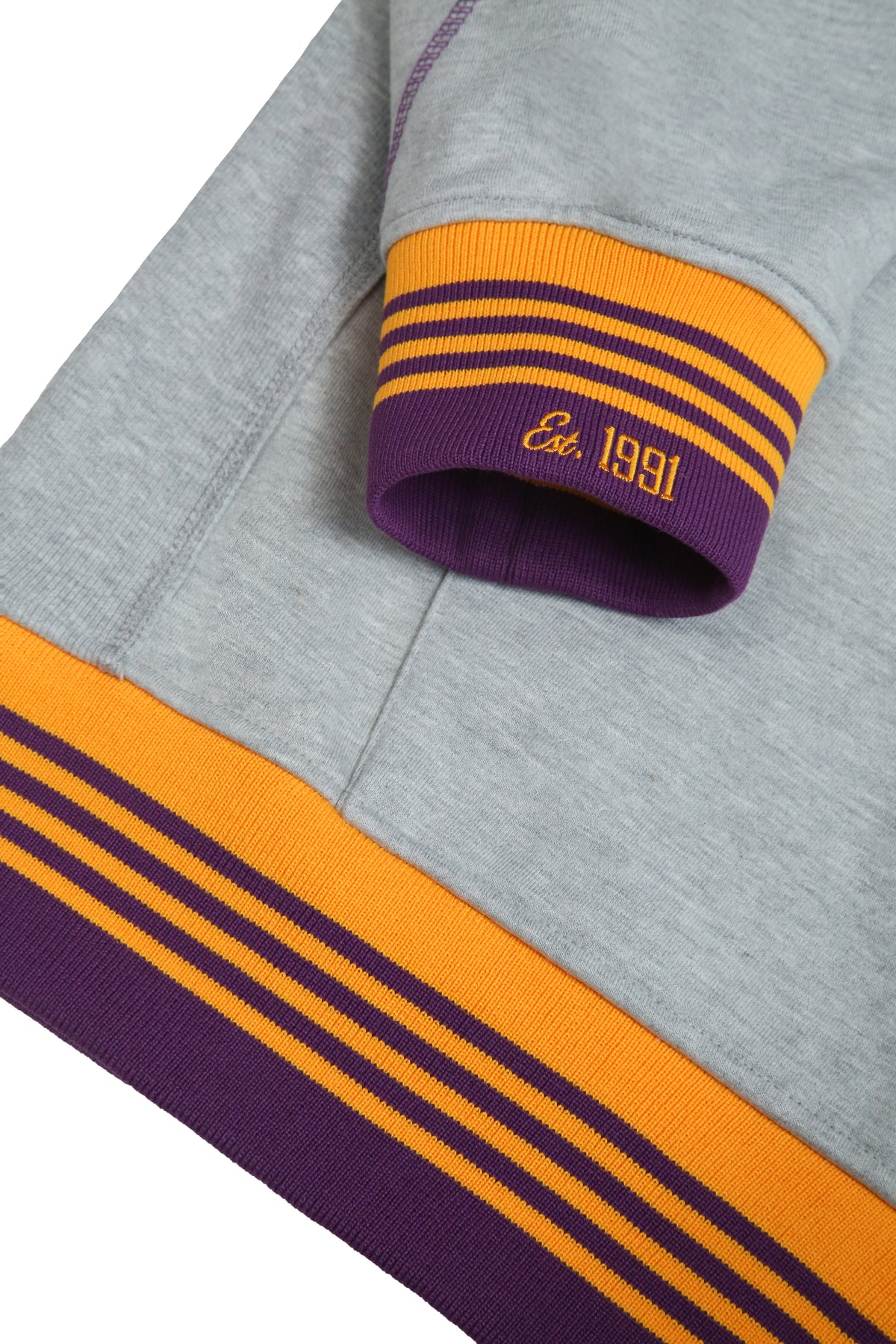 Benedict University 93 Frankenstein Hoodie MDH.Grey / Purple / Gold Benedict College Frankenstein Hoodie detail image