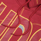 UDC FireBirds 93 Frankenstein Hoodie Red/Gold University of the District of Columbia Frankenstein Hoodie detail image