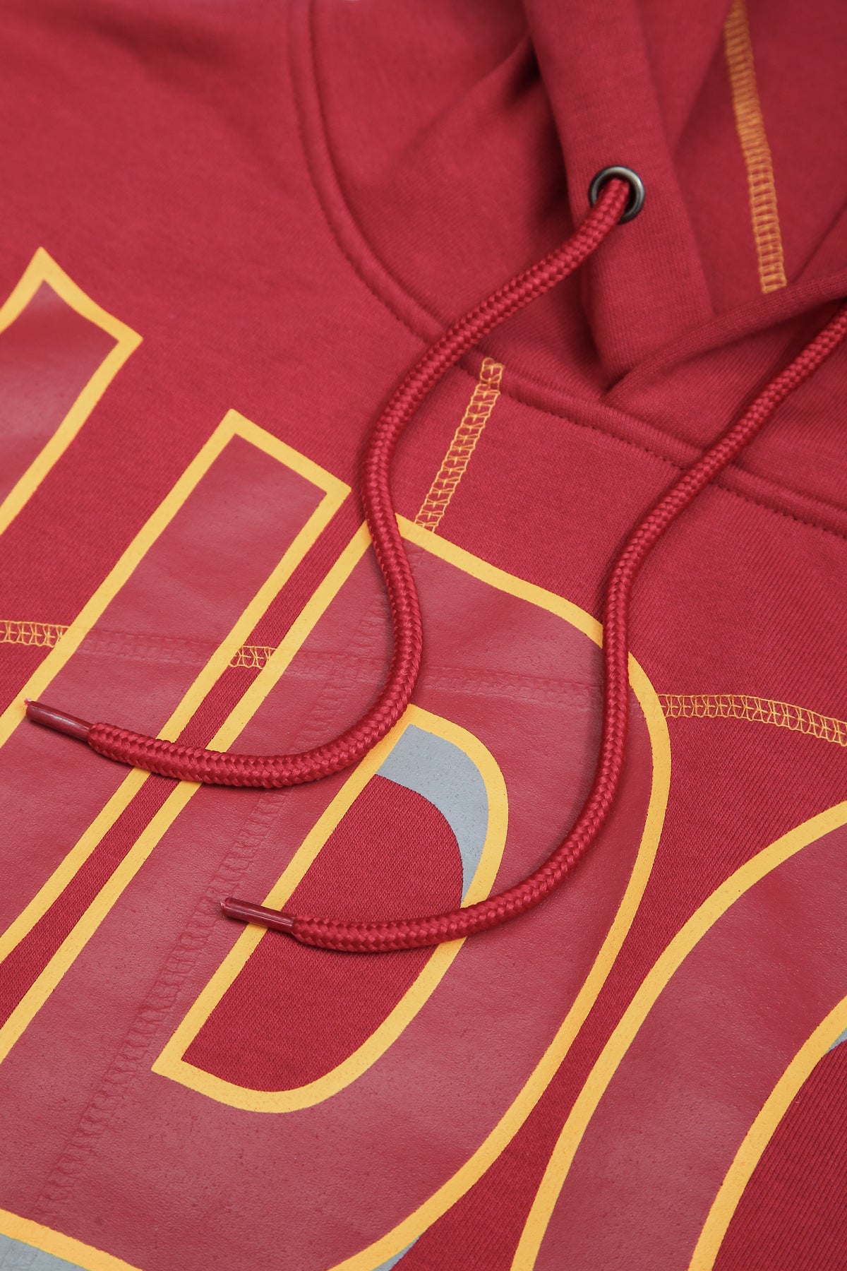 UDC FireBirds 93 Frankenstein Hoodie Red/Gold University of the District of Columbia Frankenstein Hoodie detail image