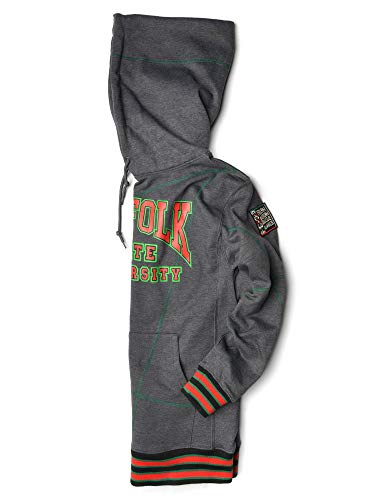 FTP Norfolk State University Classic 91 Hoodie Charcoal Grey / Kelly Green Classic Hoodie detail image