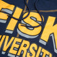 FISK 93 Frankenstein Hoodie Navy/Gold Fisk University Frankenstein Hoodie detail image
