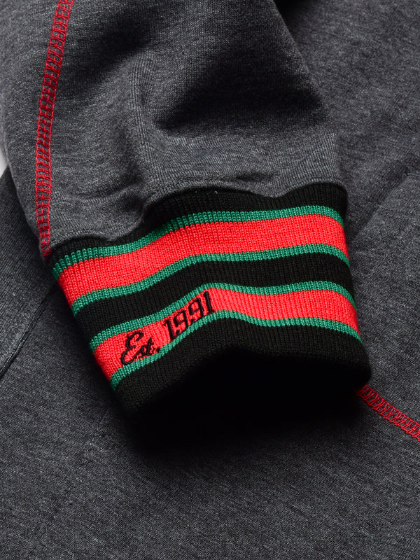 FTP Grambling State University AACA Original 92 Frankenstein Stitched Hoodie Charcoal/Red Frankenstein Hoodie detail image