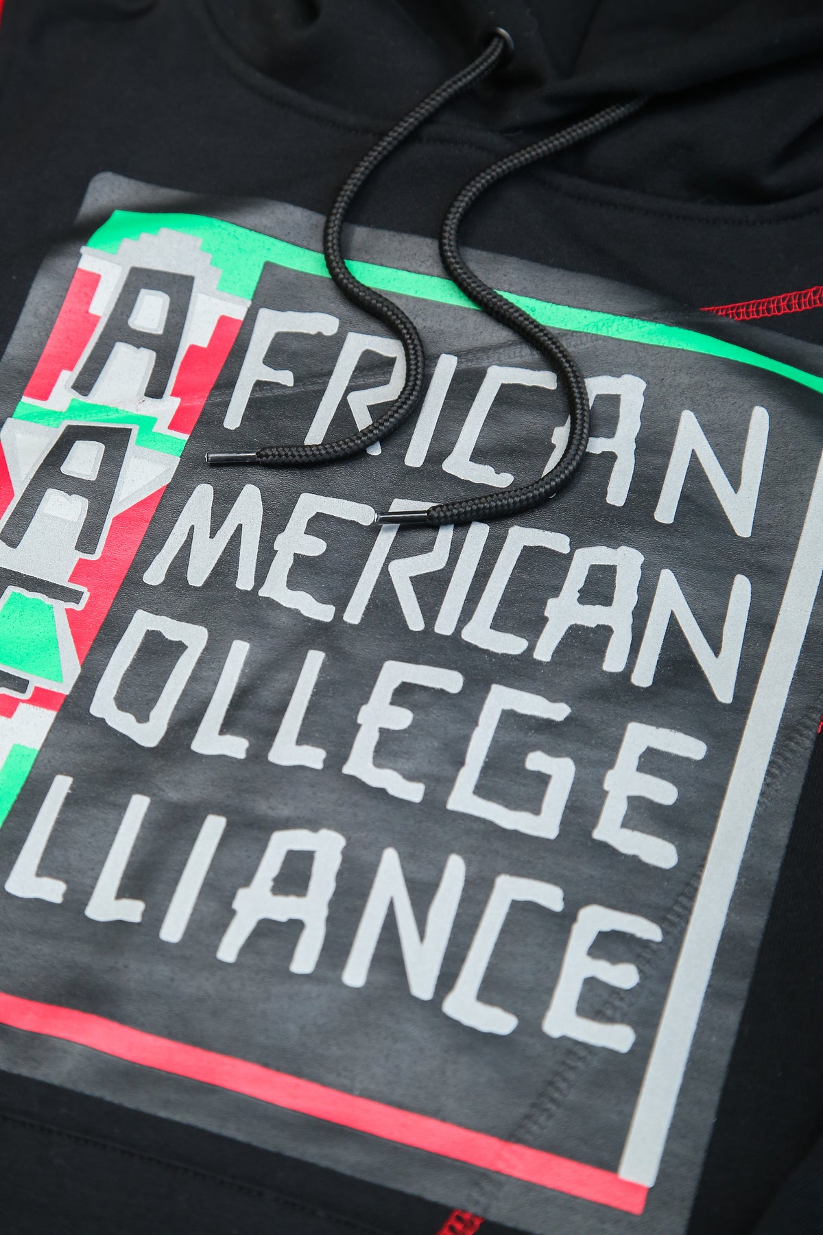 30th Anniversary FTP AACA Frankenstein Stitched Hoodie Black/Red Frankenstein Hoodie detail image