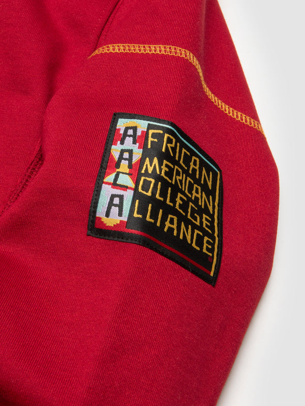Tuskegee University 93 Frankenstein Hoodie Red/Gold Frankenstein Hoodie detail image