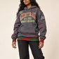 FTP Central State University 92 Frankenstein Stitched Hoodie Charcoal Grey/Red