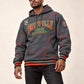 FTP Fayetteville State University Original 92 Frankenstein Stitched Hoodie Charcoal Grey / Red