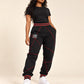 FTP Original 92 Frankenstein Stitched Sweatpants Black / Red