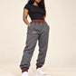 FTP Original 92 Frankenstein Stitched Sweatpants Charcoal Grey/Red