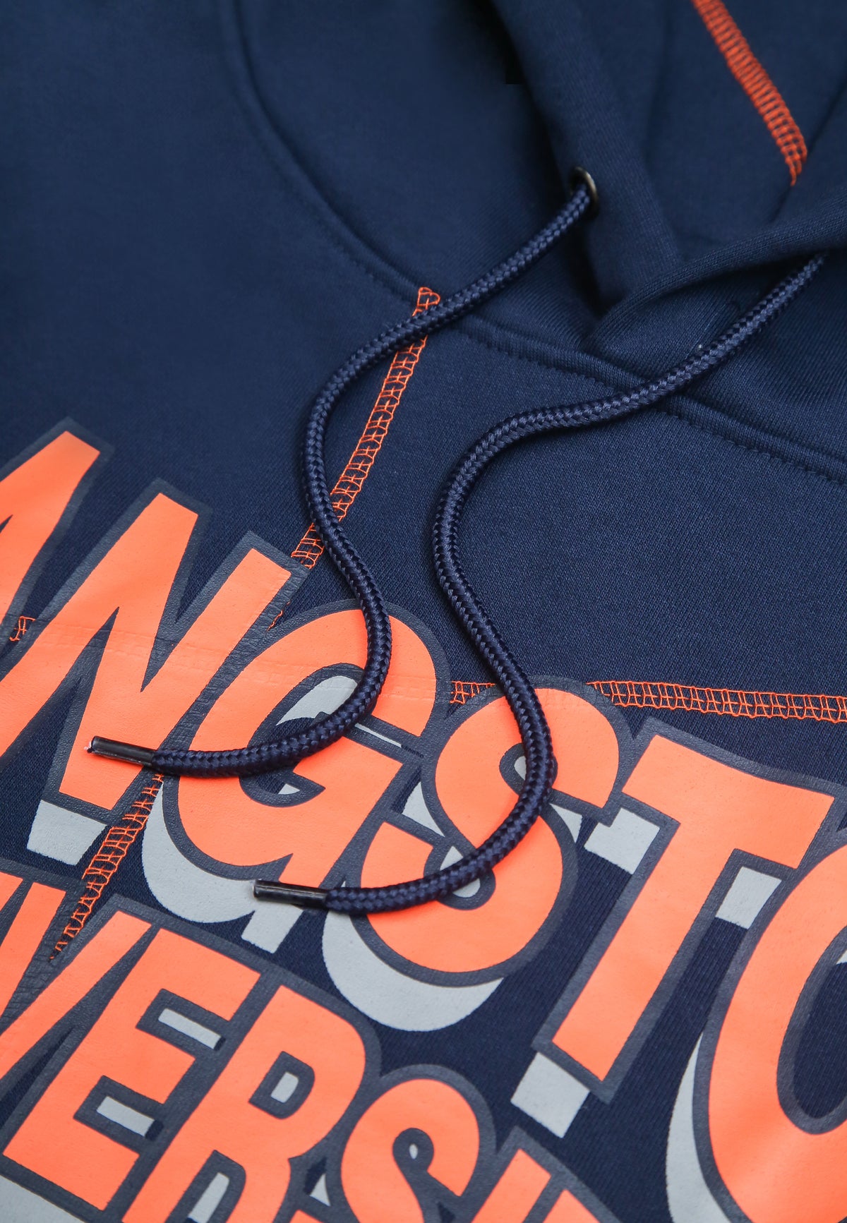 Langston 93 Frankenstein Hoodie Navy/Orange Frankenstein Hoodie detail image