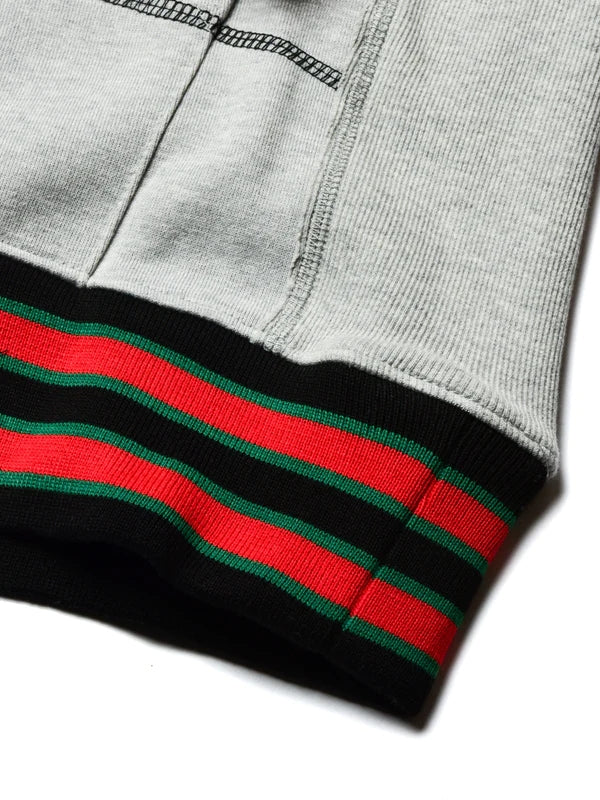 FTP Howard University 92 Frankenstein Stitched Hoodie MDH.Grey / Black Frankenstein Hoodie detail image
