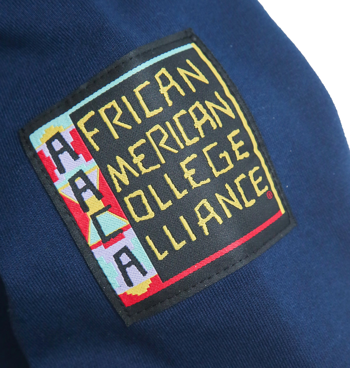 FISK 93 Frankenstein Hoodie Navy/Gold Fisk University Frankenstein Hoodie detail image