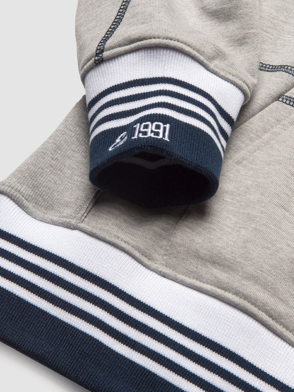 Howard University 93 Frankenstein Hoodie MDH.Grey / Navy Frankenstein Hoodie detail image