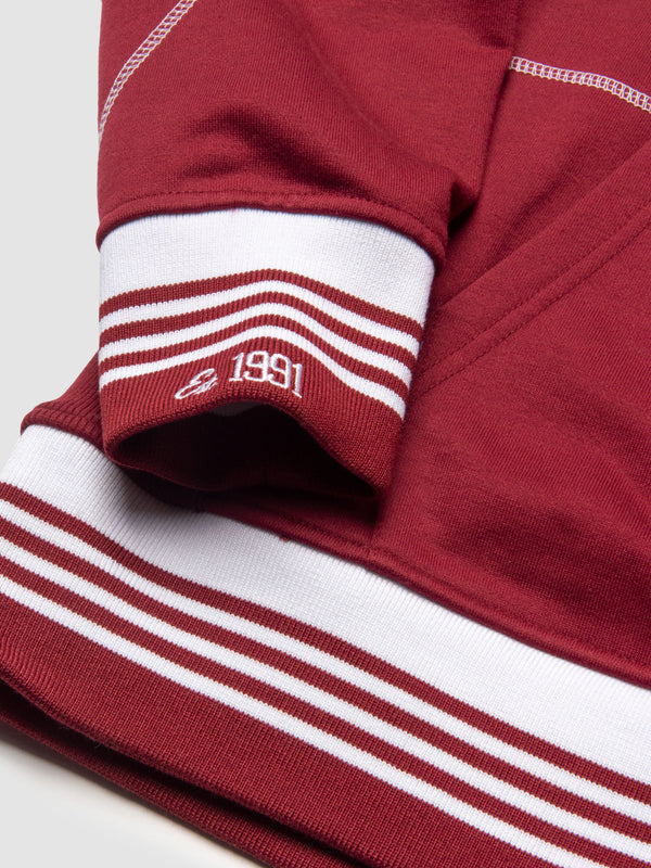 Morehouse College 93 Frankenstein Hoodie Maroon/White Frankenstein Hoodie detail image