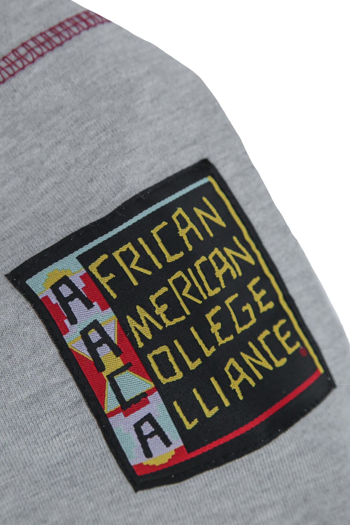 UDC Firebirds 93 Frankenstein Hoodie MDH.Grey / Red / Gold University of the District of Columbia Frankenstein Hoodie detail image