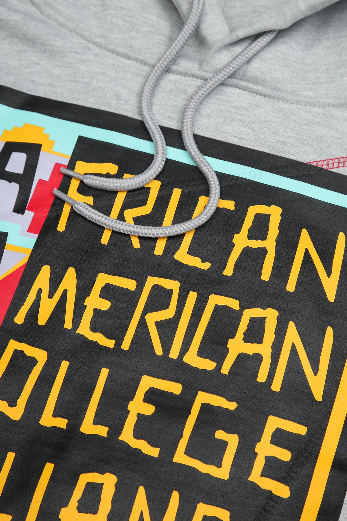 30th Anniversary AACA Frankenstein Stitched Hoodie MDH.Grey / Red Frankenstein Hoodie detail image